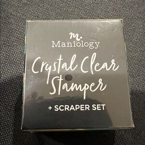 NEW Maniology Crystal Clear Stamper and Scraper Set